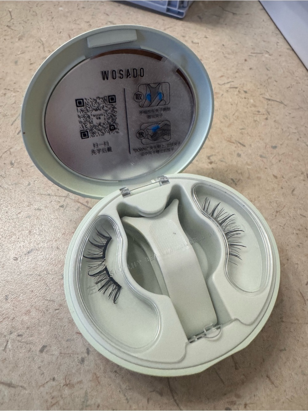 Wosado lashes frost black -painting case